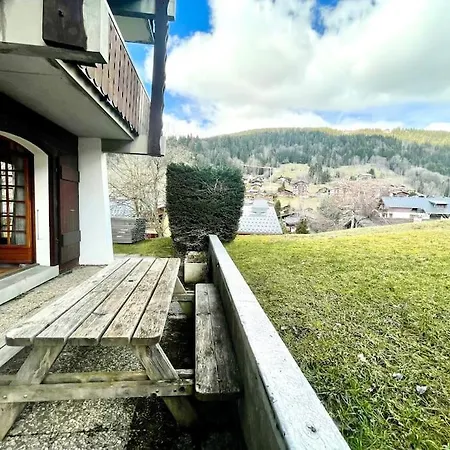 Rez De Jardin, Les Gets, Renove Et Calme Apartment Exterior photo